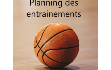 PLANNING PRÉVISIONNEL ENTRAINEMENTS